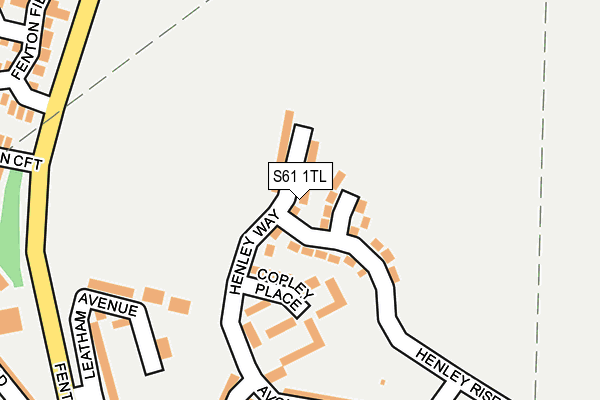 S61 1TL map - OS OpenMap – Local (Ordnance Survey) S61 1TL map - OS OpenMap – Local (Ordnance Survey)