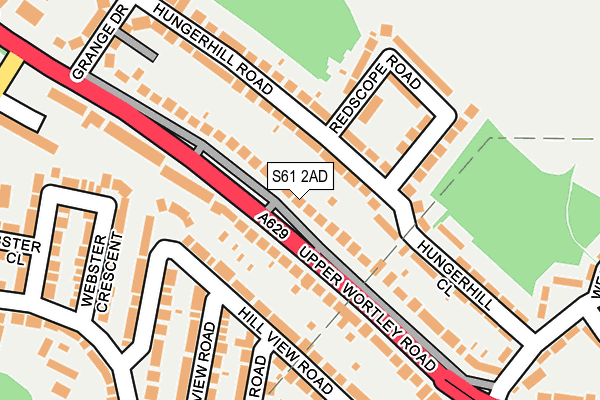 S61 2AD map - OS OpenMap – Local (Ordnance Survey) S61 2AD map - OS OpenMap – Local (Ordnance Survey)