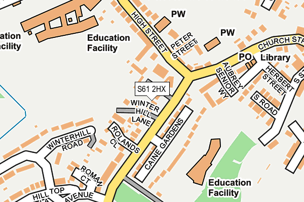 S61 2HX map - OS OpenMap – Local (Ordnance Survey) S61 2HX map - OS OpenMap – Local (Ordnance Survey)