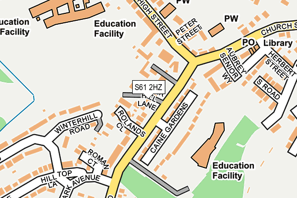 S61 2HZ map - OS OpenMap – Local (Ordnance Survey) S61 2HZ map - OS OpenMap – Local (Ordnance Survey)
