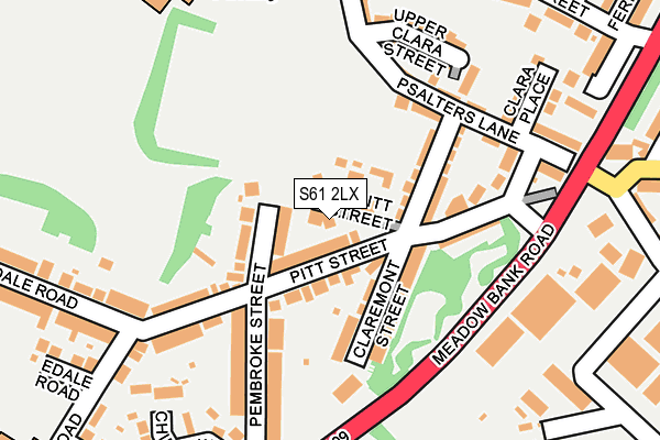 S61 2LX map - OS OpenMap – Local (Ordnance Survey) S61 2LX map - OS OpenMap – Local (Ordnance Survey)