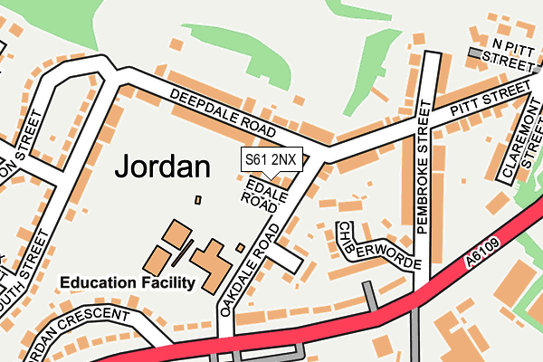 S61 2NX map - OS OpenMap – Local (Ordnance Survey) S61 2NX map - OS OpenMap – Local (Ordnance Survey)