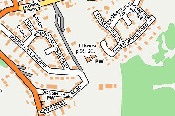 S61 2QJ map - OS OpenMap – Local (Ordnance Survey) S61 2QJ map - OS OpenMap – Local (Ordnance Survey)