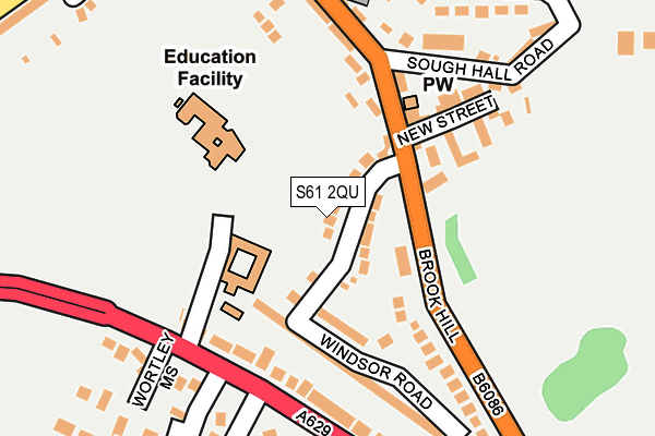 S61 2QU map - OS OpenMap – Local (Ordnance Survey) S61 2QU map - OS OpenMap – Local (Ordnance Survey)