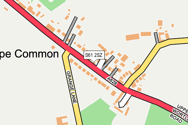 S61 2SZ map - OS OpenMap – Local (Ordnance Survey) S61 2SZ map - OS OpenMap – Local (Ordnance Survey)