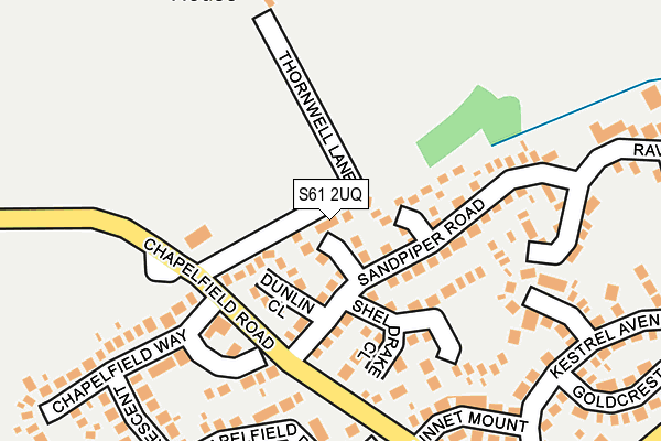 S61 2UQ map - OS OpenMap – Local (Ordnance Survey) S61 2UQ map - OS OpenMap – Local (Ordnance Survey)