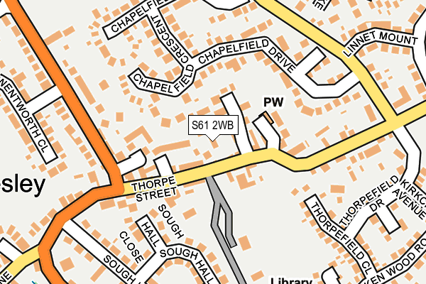 S61 2WB map - OS OpenMap – Local (Ordnance Survey) S61 2WB map - OS OpenMap – Local (Ordnance Survey)