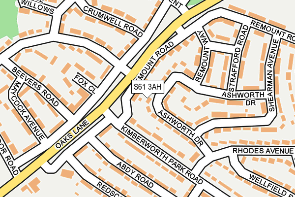 S61 3AH map - OS OpenMap – Local (Ordnance Survey) S61 3AH map - OS OpenMap – Local (Ordnance Survey)
