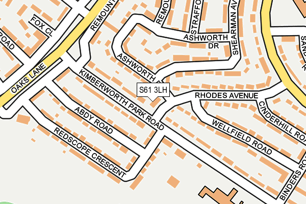 S61 3LH map - OS OpenMap – Local (Ordnance Survey) S61 3LH map - OS OpenMap – Local (Ordnance Survey)