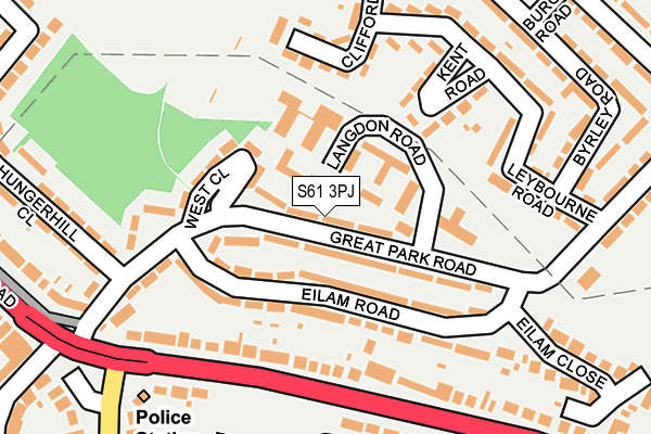 S61 3PJ map - OS OpenMap – Local (Ordnance Survey) S61 3PJ map - OS OpenMap – Local (Ordnance Survey)
