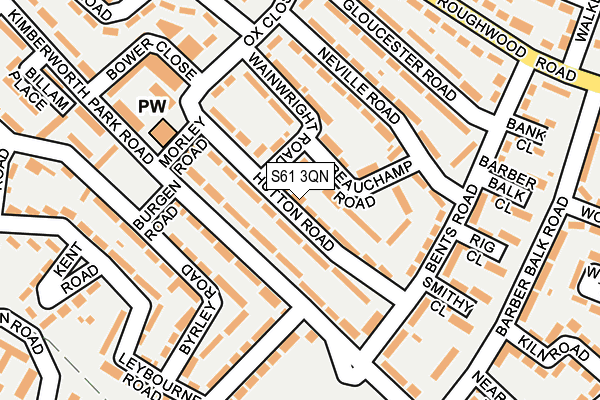 S61 3QN map - OS OpenMap – Local (Ordnance Survey) S61 3QN map - OS OpenMap – Local (Ordnance Survey)