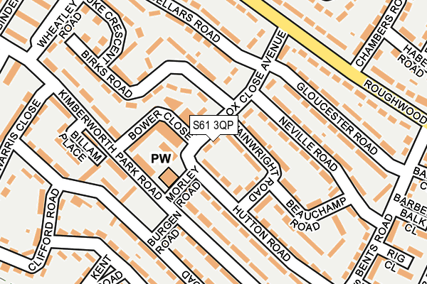 S61 3QP map - OS OpenMap – Local (Ordnance Survey) S61 3QP map - OS OpenMap – Local (Ordnance Survey)