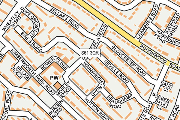 S61 3QR map - OS OpenMap – Local (Ordnance Survey) S61 3QR map - OS OpenMap – Local (Ordnance Survey)