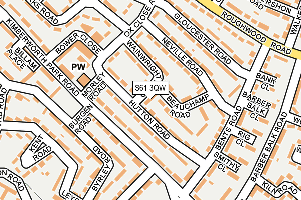 S61 3QW map - OS OpenMap – Local (Ordnance Survey) S61 3QW map - OS OpenMap – Local (Ordnance Survey)