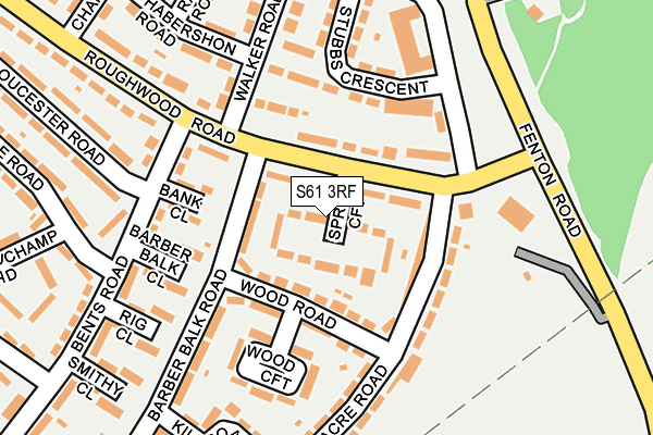 S61 3RF map - OS OpenMap – Local (Ordnance Survey) S61 3RF map - OS OpenMap – Local (Ordnance Survey)