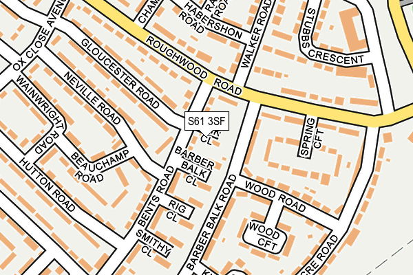S61 3SF map - OS OpenMap – Local (Ordnance Survey) S61 3SF map - OS OpenMap – Local (Ordnance Survey)