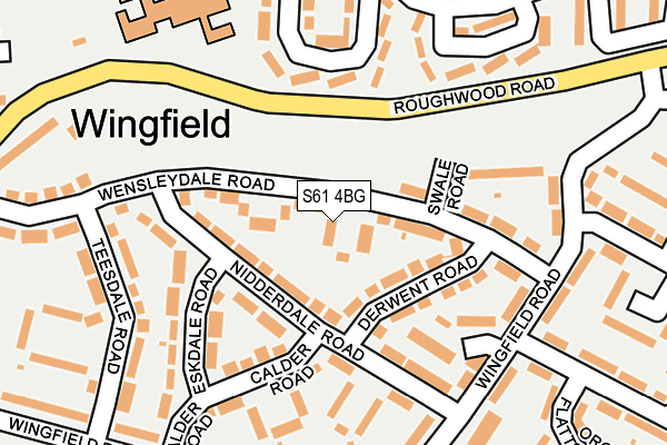 S61 4BG map - OS OpenMap – Local (Ordnance Survey) S61 4BG map - OS OpenMap – Local (Ordnance Survey)