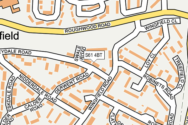 S61 4BT map - OS OpenMap – Local (Ordnance Survey) S61 4BT map - OS OpenMap – Local (Ordnance Survey)