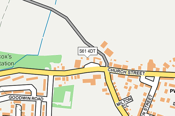 S61 4DT map - OS OpenMap – Local (Ordnance Survey) S61 4DT map - OS OpenMap – Local (Ordnance Survey)