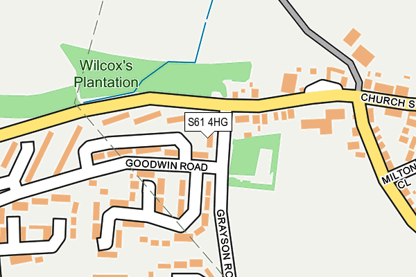 S61 4HG map - OS OpenMap – Local (Ordnance Survey) S61 4HG map - OS OpenMap – Local (Ordnance Survey)
