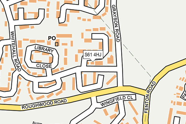 S61 4HJ map - OS OpenMap – Local (Ordnance Survey) S61 4HJ map - OS OpenMap – Local (Ordnance Survey)