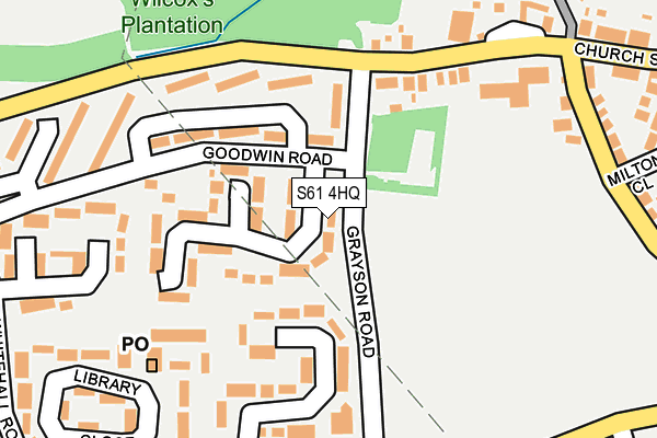 S61 4HQ map - OS OpenMap – Local (Ordnance Survey) S61 4HQ map - OS OpenMap – Local (Ordnance Survey)