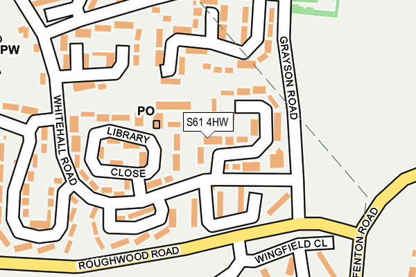 S61 4HW map - OS OpenMap – Local (Ordnance Survey) S61 4HW map - OS OpenMap – Local (Ordnance Survey)