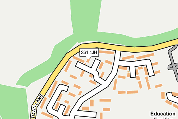 S61 4JH map - OS OpenMap – Local (Ordnance Survey) S61 4JH map - OS OpenMap – Local (Ordnance Survey)