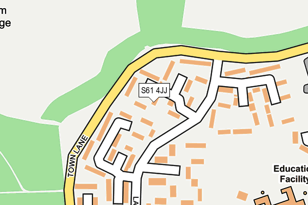 S61 4JJ map - OS OpenMap – Local (Ordnance Survey) S61 4JJ map - OS OpenMap – Local (Ordnance Survey)