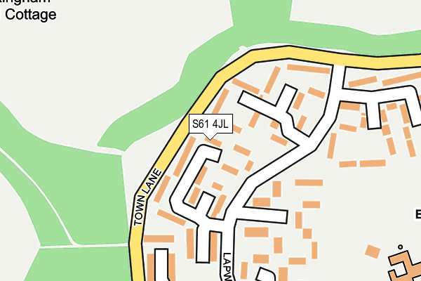 S61 4JL map - OS OpenMap – Local (Ordnance Survey) S61 4JL map - OS OpenMap – Local (Ordnance Survey)
