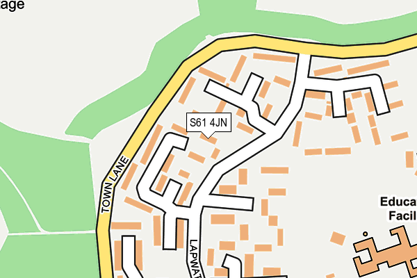S61 4JN map - OS OpenMap – Local (Ordnance Survey) S61 4JN map - OS OpenMap – Local (Ordnance Survey)