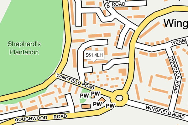 S61 4LH map - OS OpenMap – Local (Ordnance Survey) S61 4LH map - OS OpenMap – Local (Ordnance Survey)