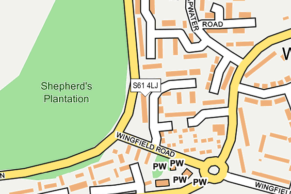 S61 4LJ map - OS OpenMap – Local (Ordnance Survey) S61 4LJ map - OS OpenMap – Local (Ordnance Survey)