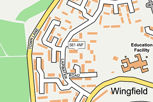 S61 4NF map - OS OpenMap – Local (Ordnance Survey) S61 4NF map - OS OpenMap – Local (Ordnance Survey)