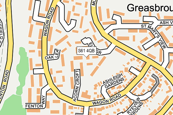 S61 4QB map - OS OpenMap – Local (Ordnance Survey) S61 4QB map - OS OpenMap – Local (Ordnance Survey)