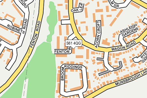 S61 4QG map - OS OpenMap – Local (Ordnance Survey) S61 4QG map - OS OpenMap – Local (Ordnance Survey)