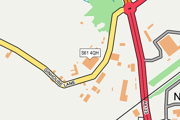 S61 4QH map - OS OpenMap – Local (Ordnance Survey) S61 4QH map - OS OpenMap – Local (Ordnance Survey)