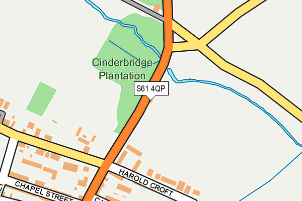 S61 4QP map - OS OpenMap – Local (Ordnance Survey) S61 4QP map - OS OpenMap – Local (Ordnance Survey)