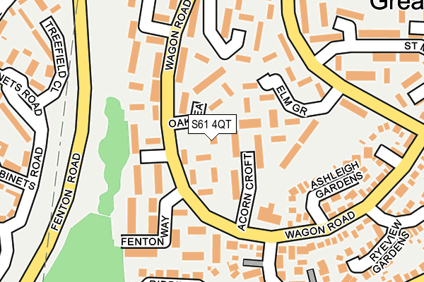 S61 4QT map - OS OpenMap – Local (Ordnance Survey) S61 4QT map - OS OpenMap – Local (Ordnance Survey)