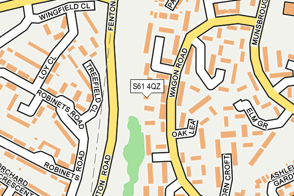 S61 4QZ map - OS OpenMap – Local (Ordnance Survey) S61 4QZ map - OS OpenMap – Local (Ordnance Survey)