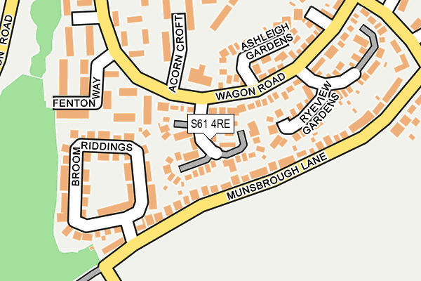 S61 4RE map - OS OpenMap – Local (Ordnance Survey) S61 4RE map - OS OpenMap – Local (Ordnance Survey)
