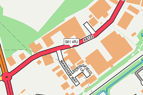 S61 4RJ map - OS OpenMap – Local (Ordnance Survey) S61 4RJ map - OS OpenMap – Local (Ordnance Survey)