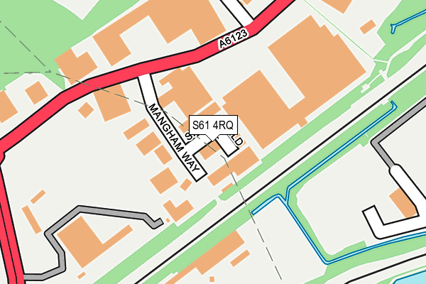 S61 4RQ map - OS OpenMap – Local (Ordnance Survey) S61 4RQ map - OS OpenMap – Local (Ordnance Survey)