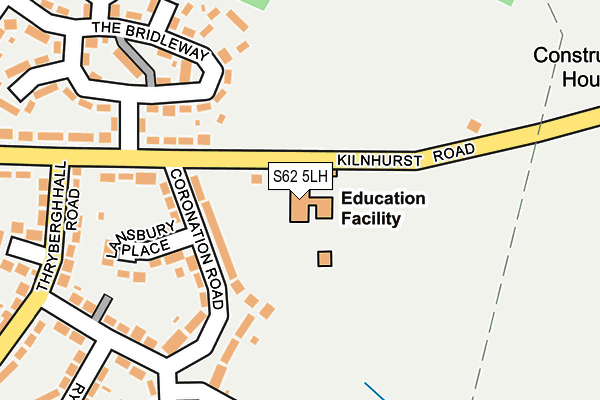 S62 5LH map - OS OpenMap – Local (Ordnance Survey) S62 5LH map - OS OpenMap – Local (Ordnance Survey)