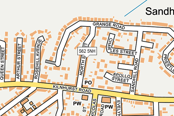 S62 5NH map - OS OpenMap – Local (Ordnance Survey) S62 5NH map - OS OpenMap – Local (Ordnance Survey)