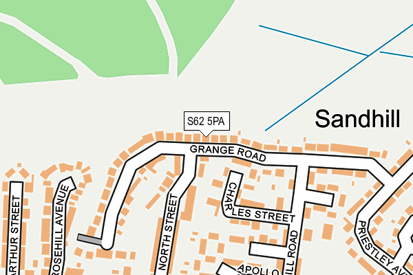S62 5PA map - OS OpenMap – Local (Ordnance Survey) S62 5PA map - OS OpenMap – Local (Ordnance Survey)