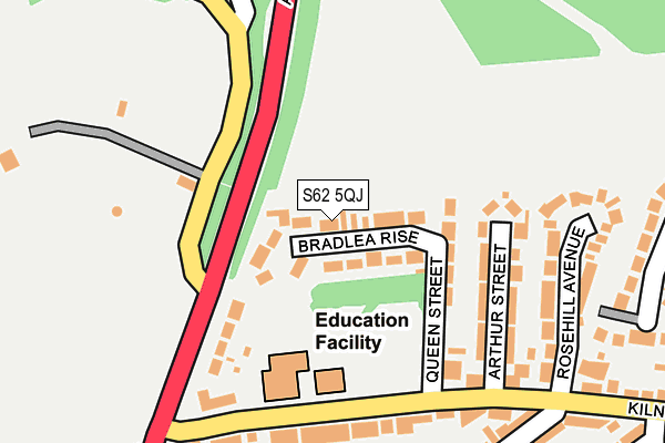 S62 5QJ map - OS OpenMap – Local (Ordnance Survey) S62 5QJ map - OS OpenMap – Local (Ordnance Survey)