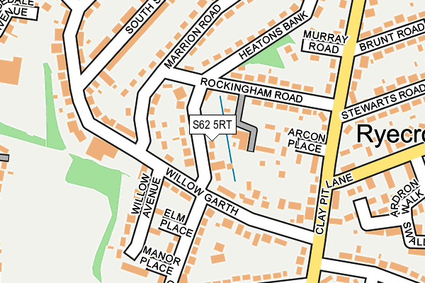 S62 5RT map - OS OpenMap – Local (Ordnance Survey) S62 5RT map - OS OpenMap – Local (Ordnance Survey)