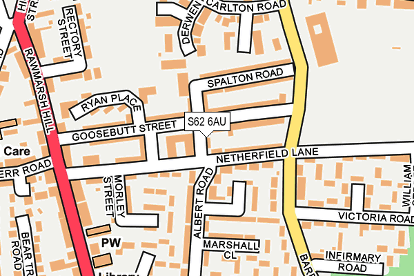 S62 6AU map - OS OpenMap – Local (Ordnance Survey) S62 6AU map - OS OpenMap – Local (Ordnance Survey)