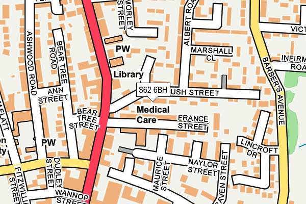S62 6BH map - OS OpenMap – Local (Ordnance Survey) S62 6BH map - OS OpenMap – Local (Ordnance Survey)